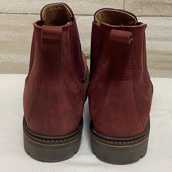 Birkenstock Stalon II Nubuck Leather Boots Burgundy Regular Fit EU 39 US L8 M6 - Picture 4 of 10